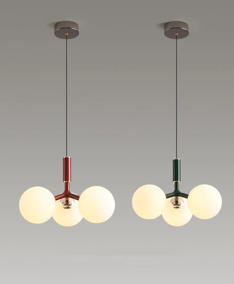 Nordic Modern and Minimalist Magic Bean 9 White Glass