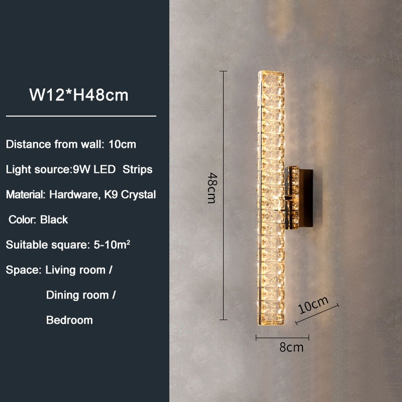 Ylk V Crystal Wall Sconce
