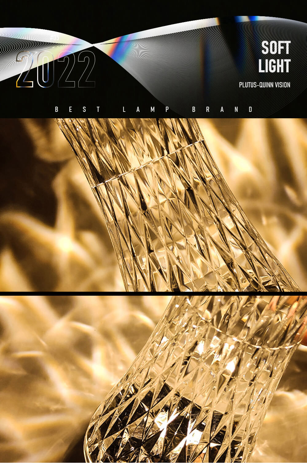 Pq Rane LED Crystal Night Light