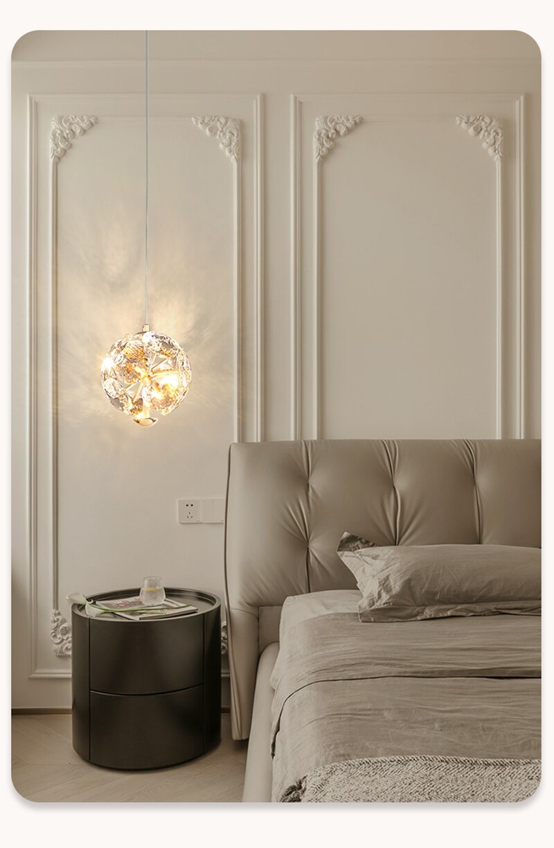 LYF Emerald LED Nordic Pendant Lights Crystal Hanging Lamp