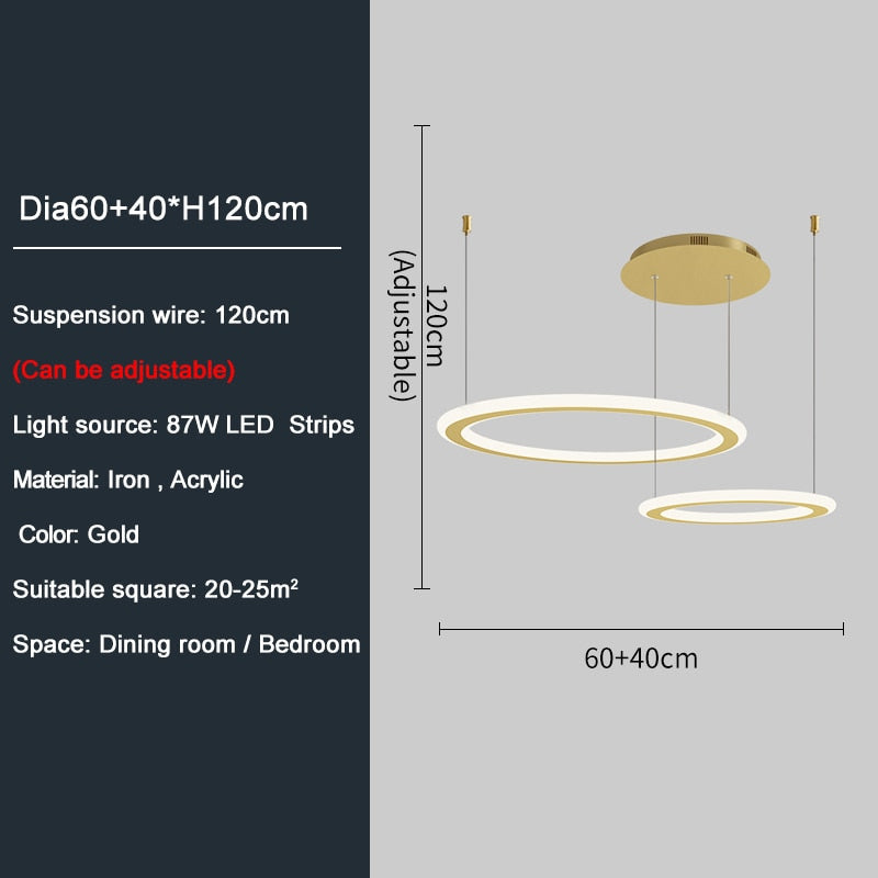 Ylk Ring Design LED Chandelier