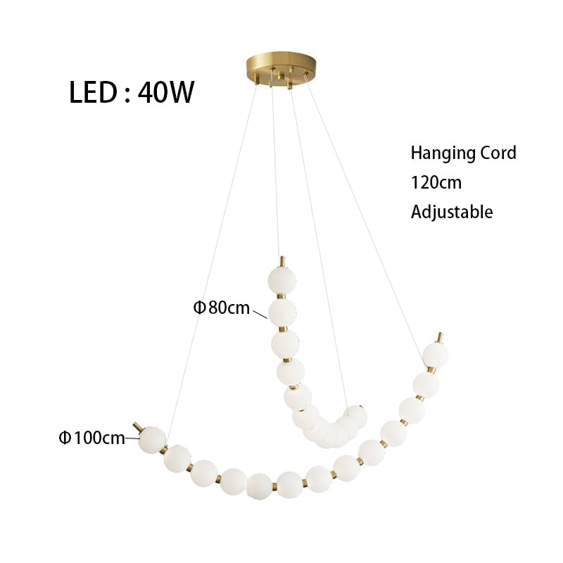 Mak Modern White Ball Pendant Light