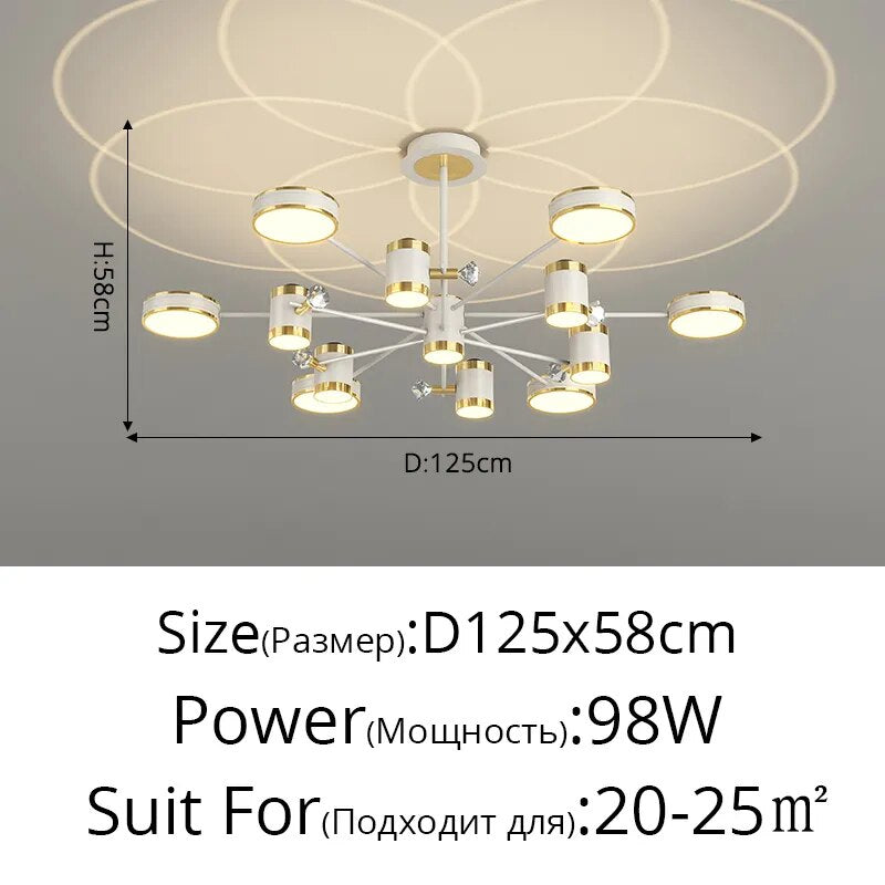 Nordic Starry Ceiling Chandelier Light