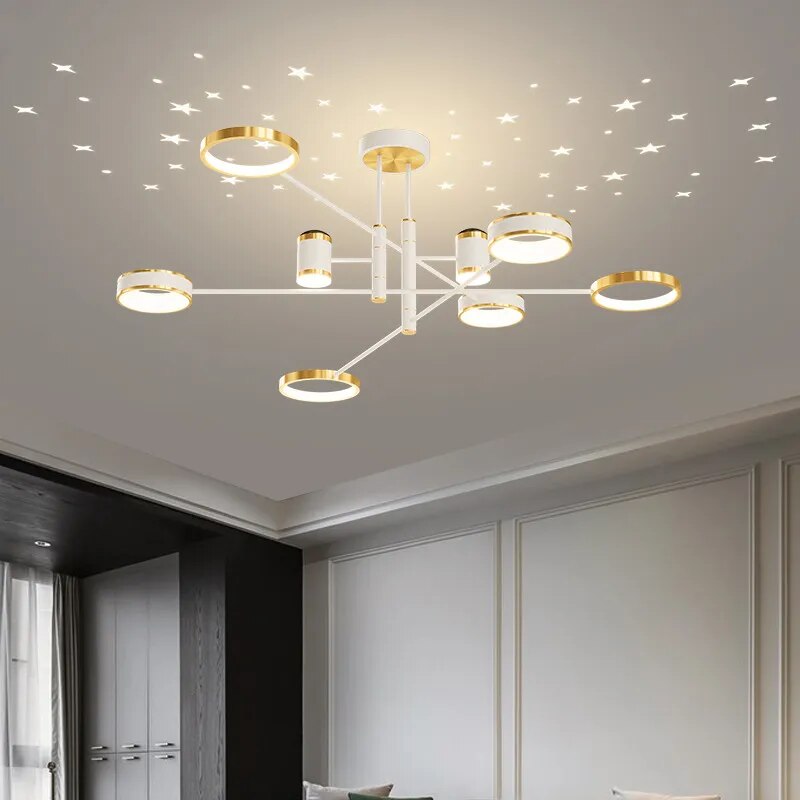 Nordic Starry Ceiling Chandelier Light