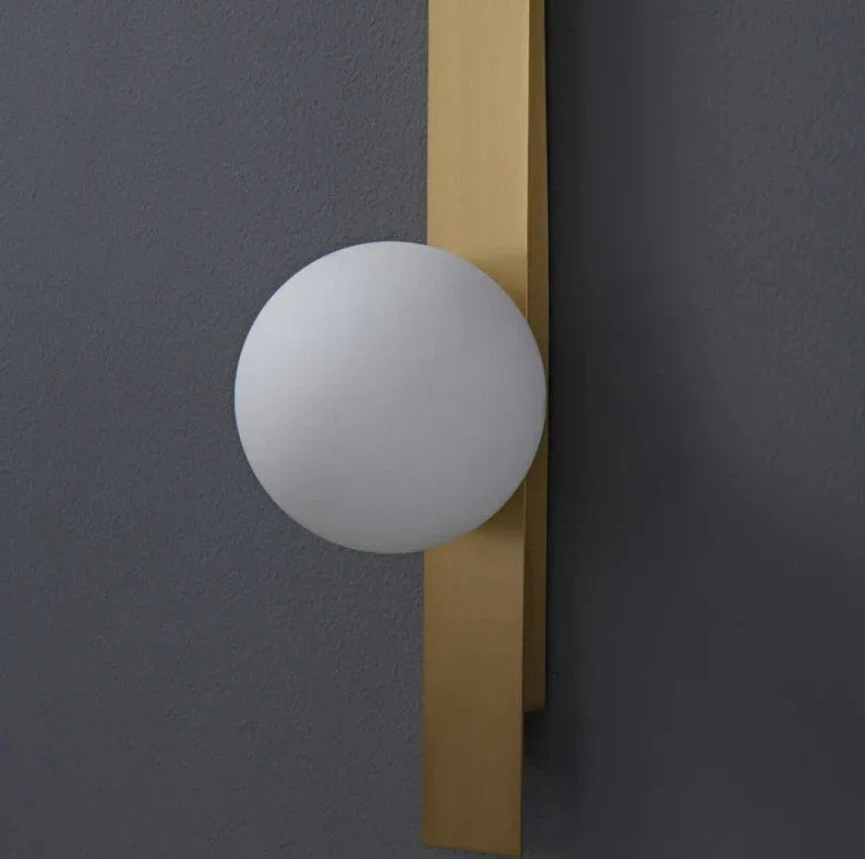 Trong minimalist Nordic style copper led wall lamp