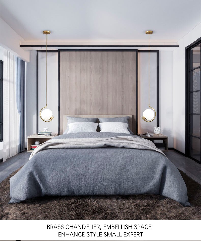 DAR Hafle - Glass Ball Modern LED Pendant Light