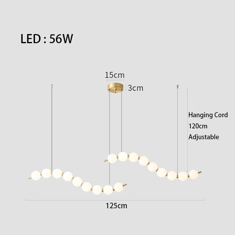 Mak Modern White Ball Pendant Light