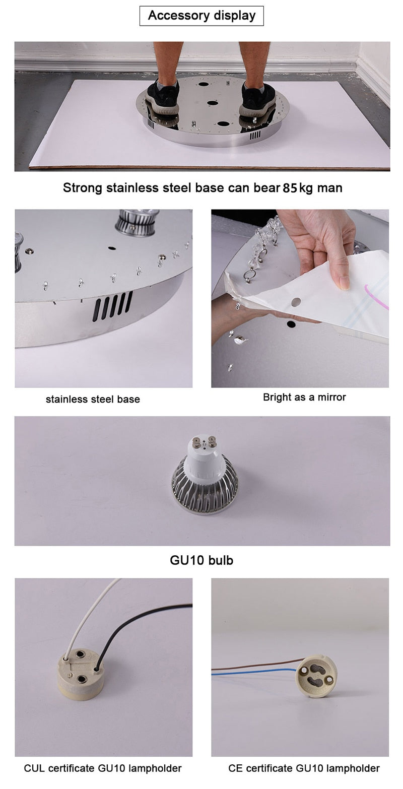 Ylk Modern Clear Crystal Chandelier