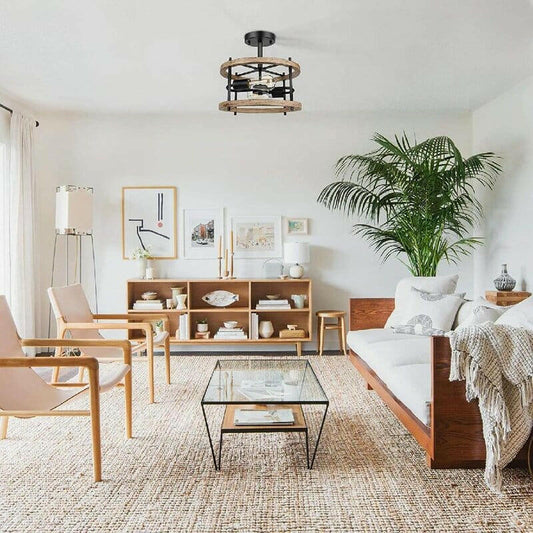 Sigmund - Light Kitchen Island Empire Chandelier with Wood Accents