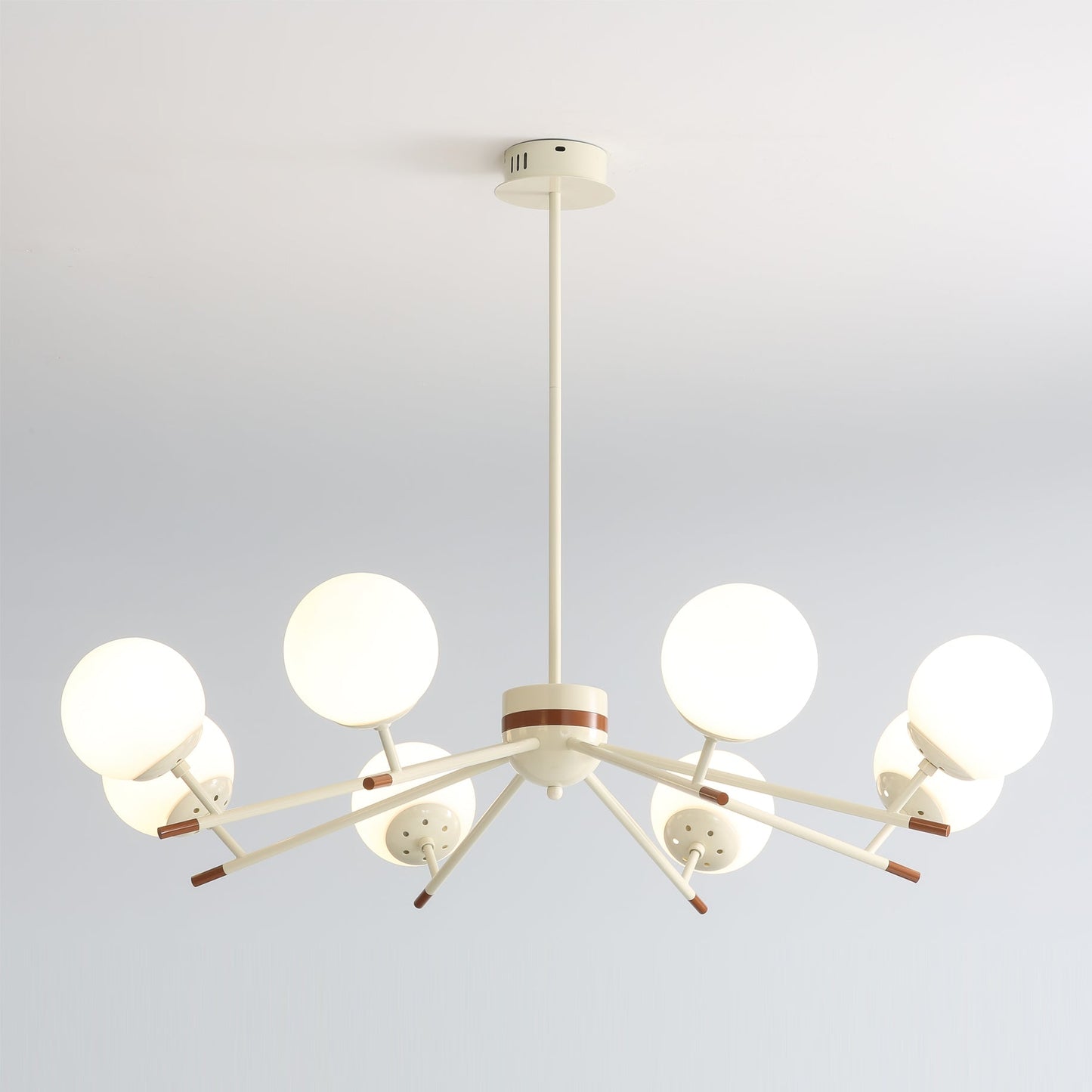 Spherical Beam Chandelier