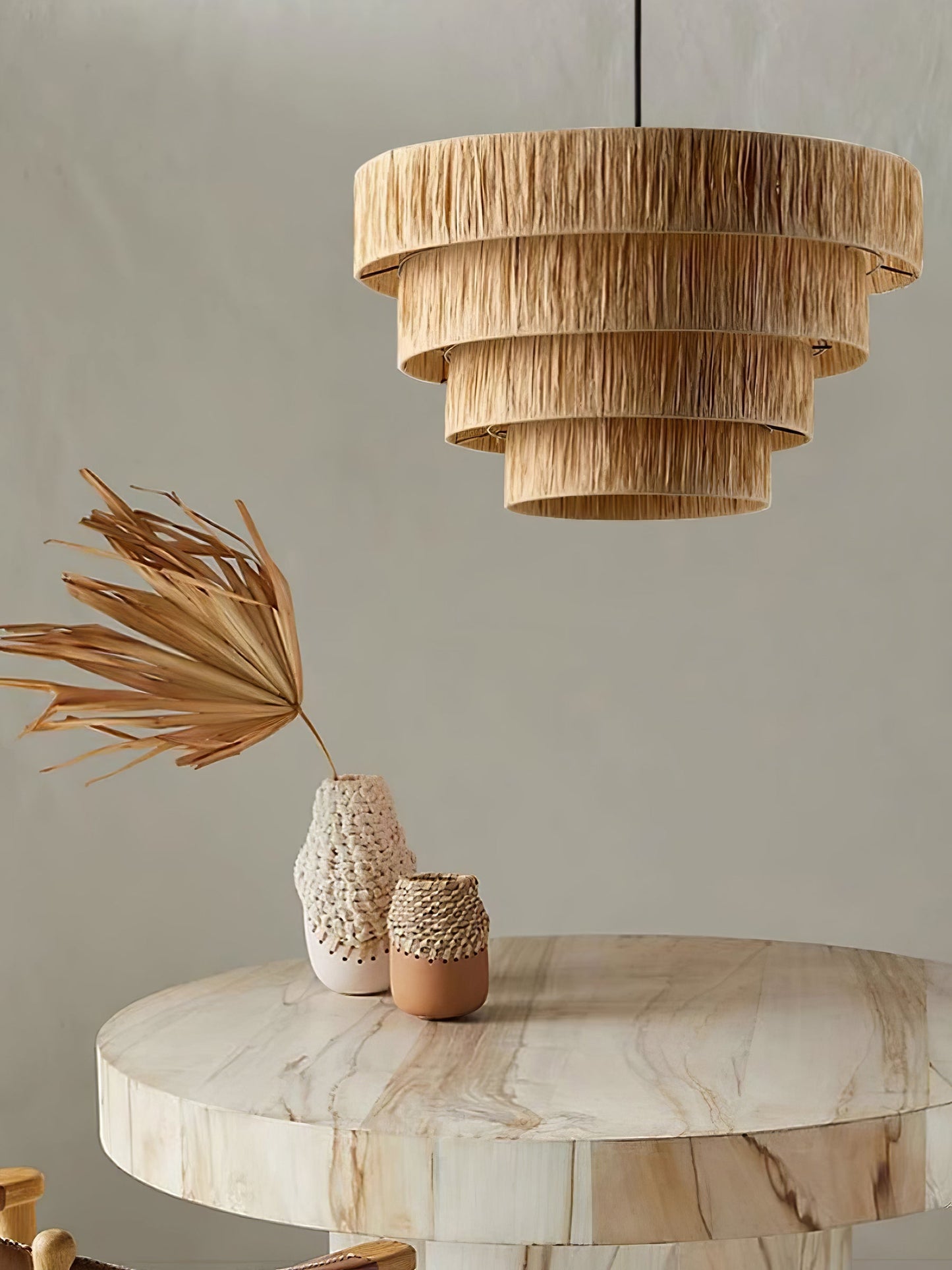 Straw Art Pendant Light