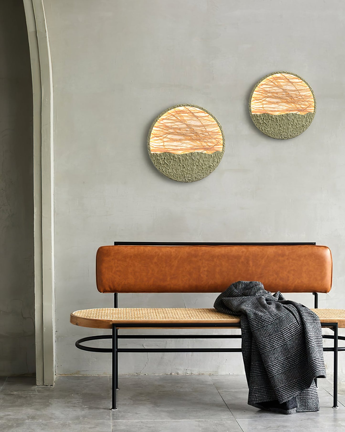 Straw Green Wall Lamp