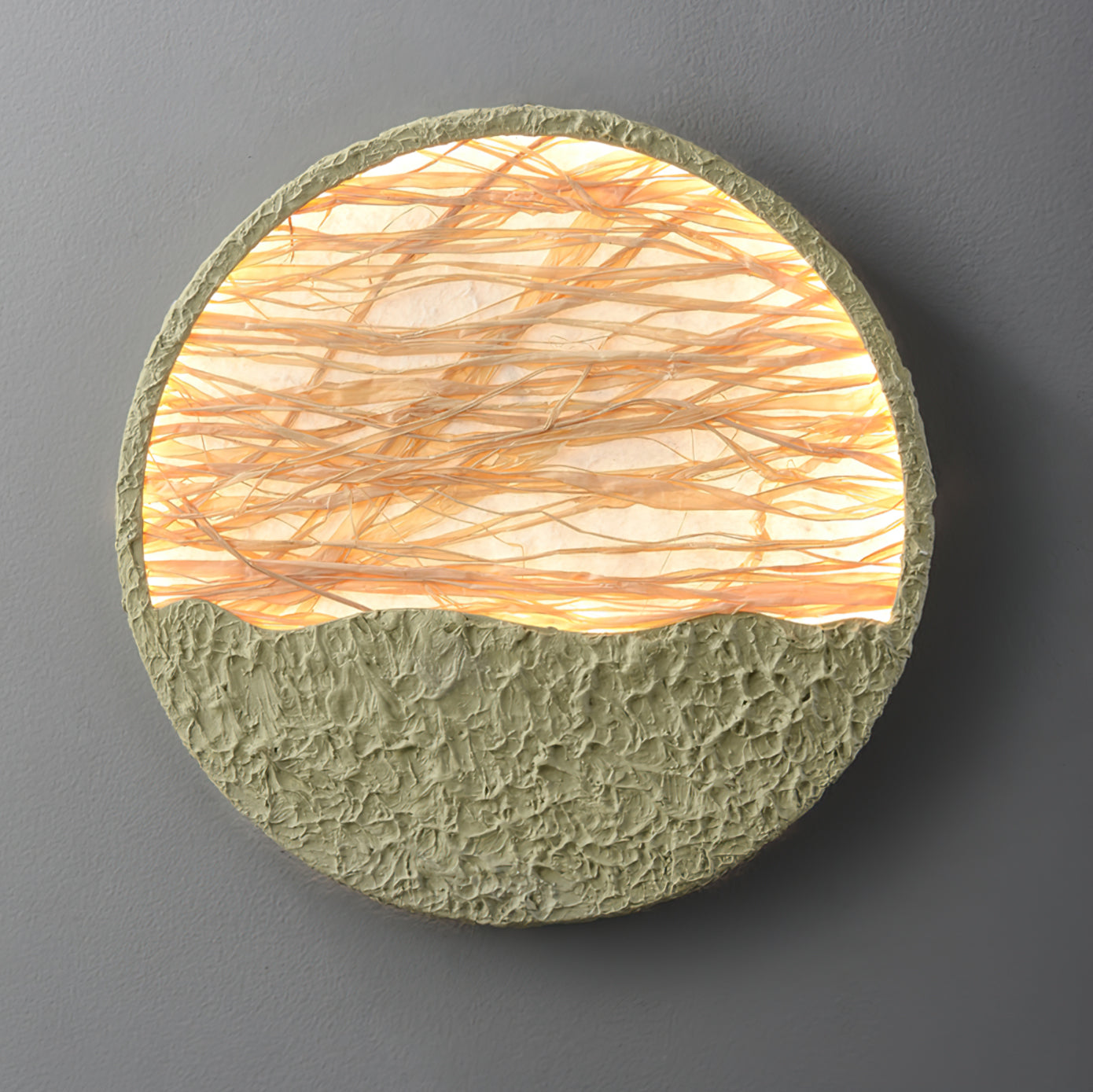 Straw Green Wall Lamp