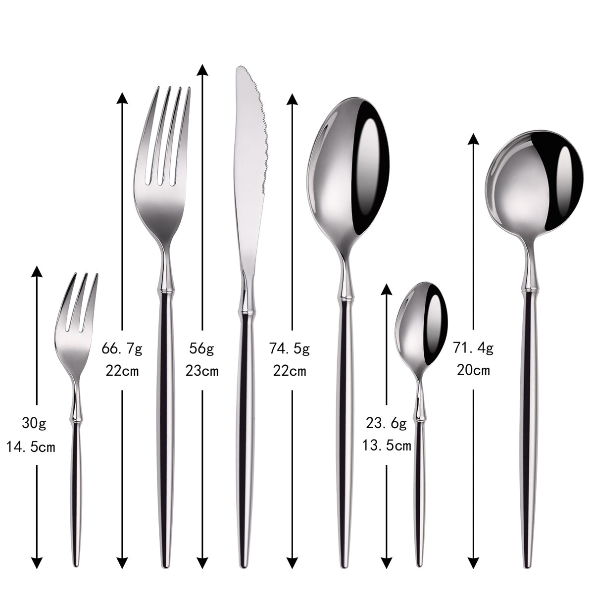 Sara Silver Elegant Cutlery Set