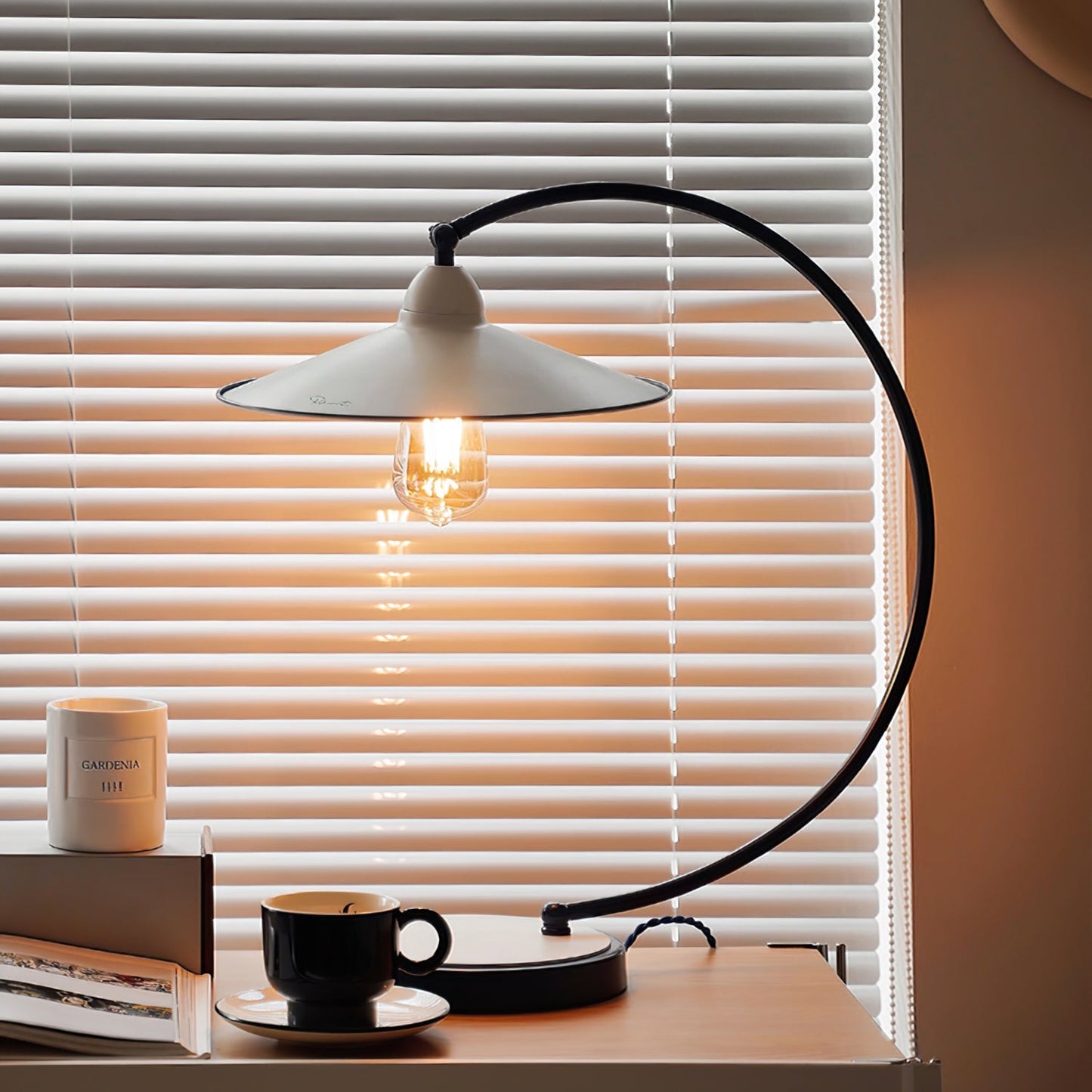 Swan Blue Table Lamp