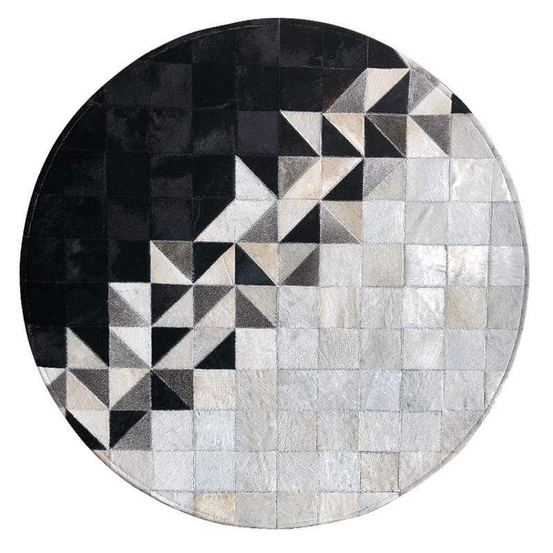 Contrasting Colors Cowhide Rug - Nordic Side - rugs, Rugs & Carpets