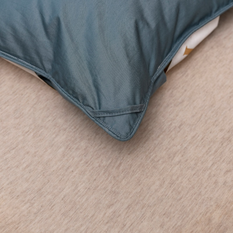 Tanya Blue Pinch Quilted Goose Down Comforter