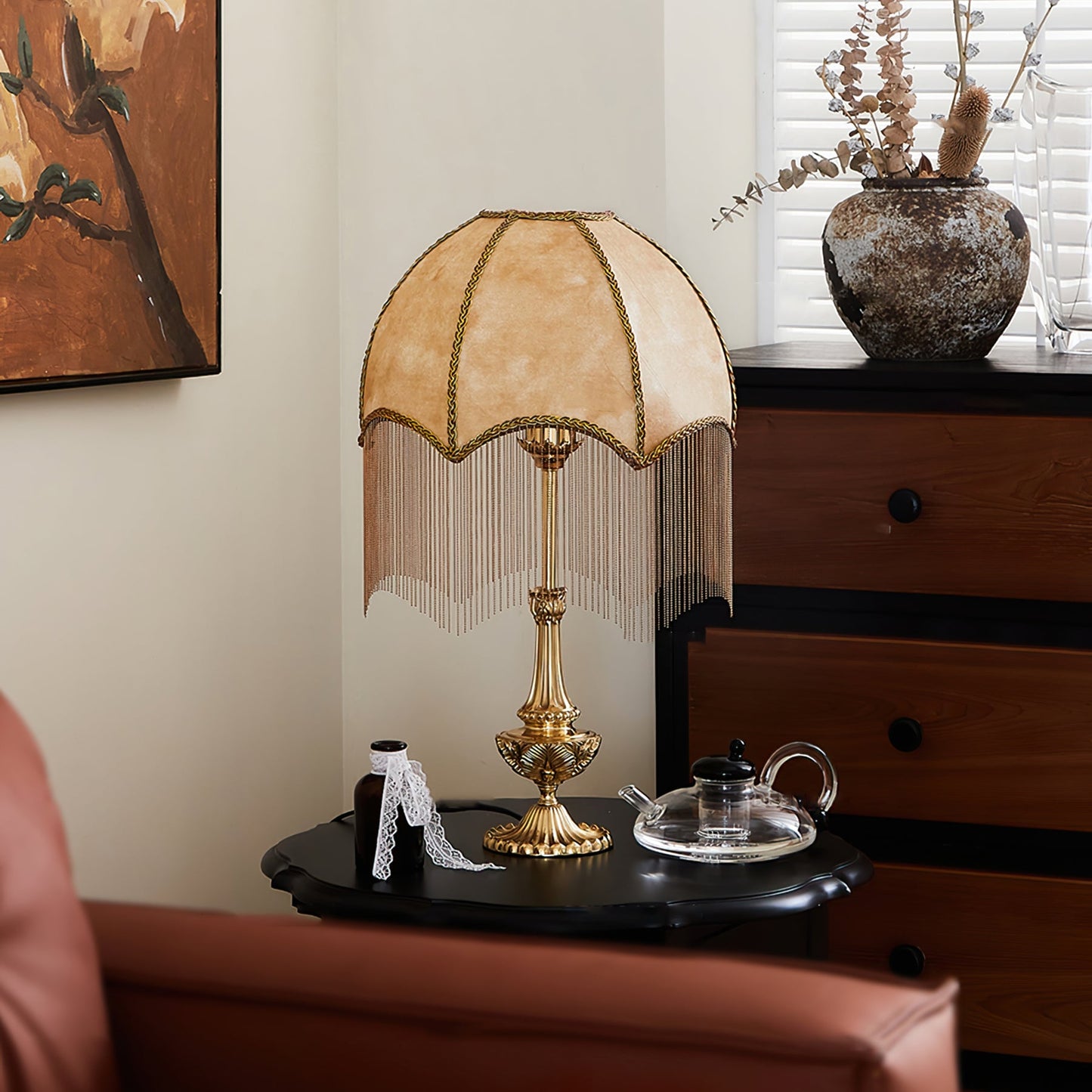Tassel Bead Table Lamp