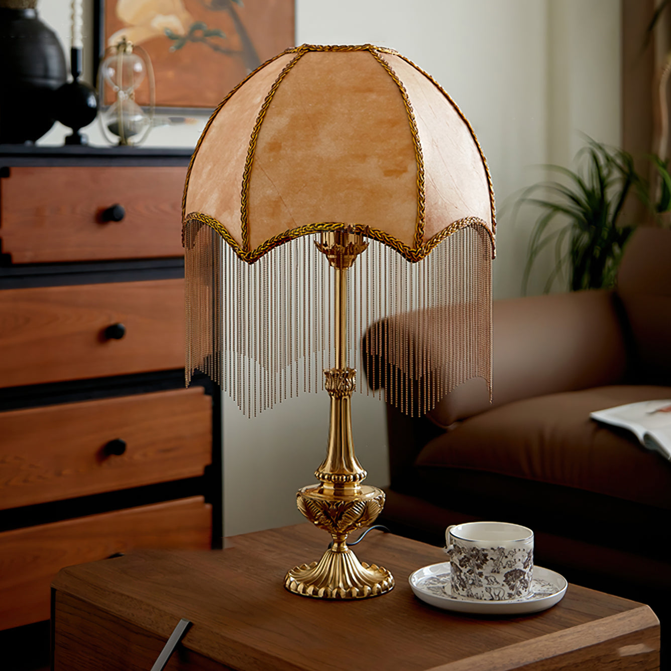 Tassel Bead Table Lamp