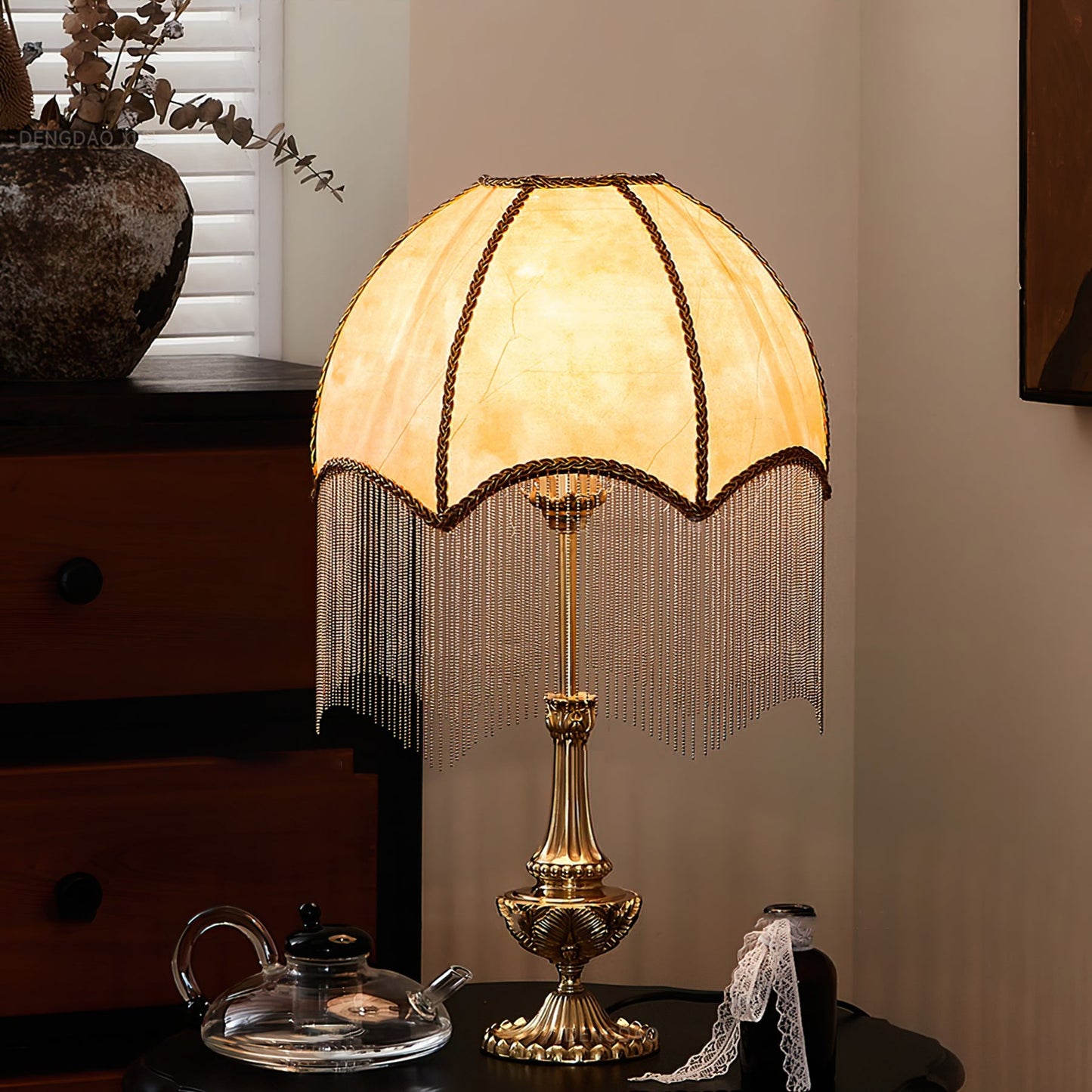Tassel Bead Table Lamp
