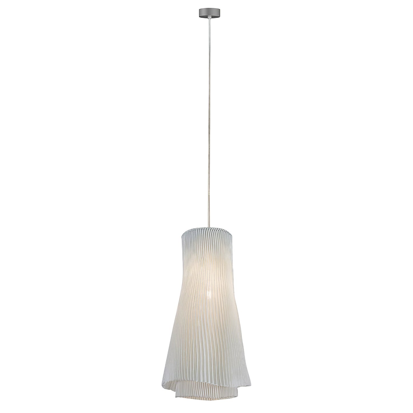Stainless Steel Pleated Pendant Lamp