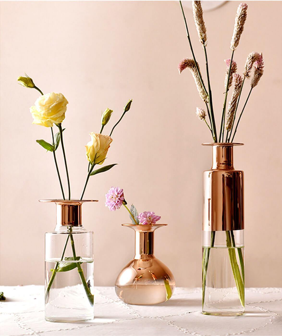 Terrarium Copper Glass Vases - Nordic Side - 