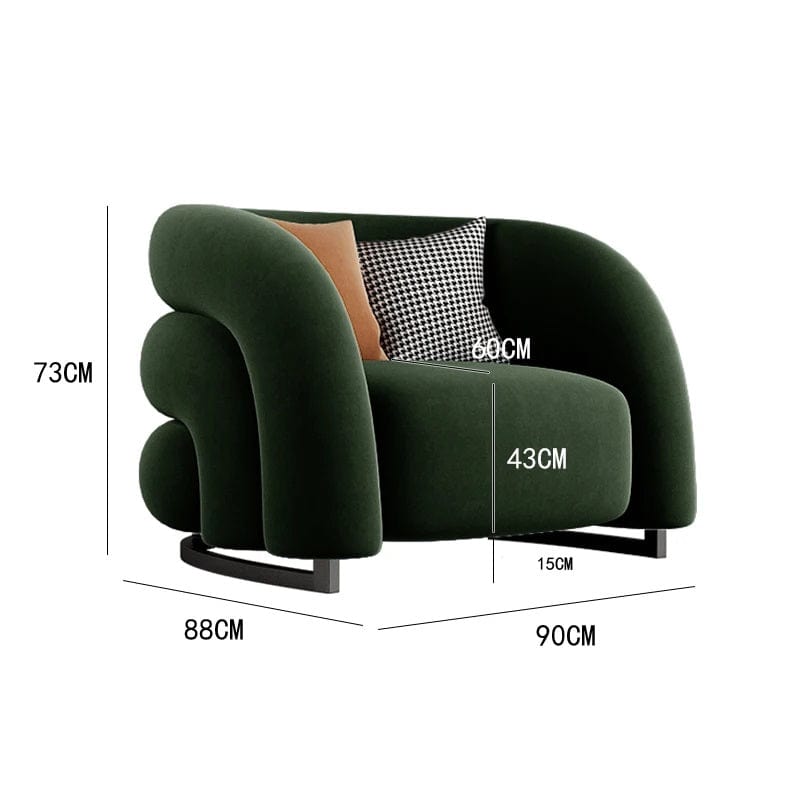 Theo - Lumbar Support Design Living Room Chairs Bedroom Nordic