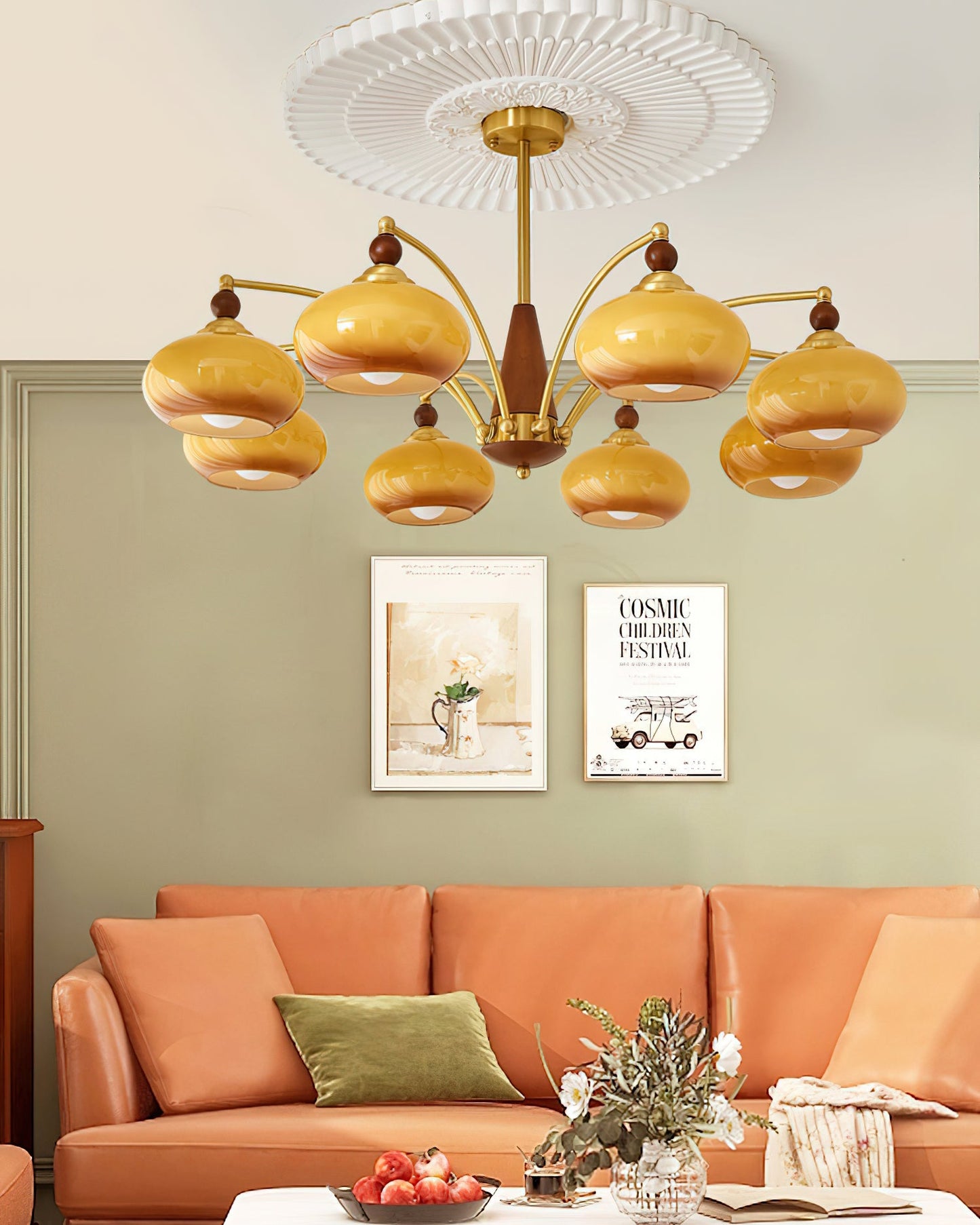 Tillary Wood Chandelier