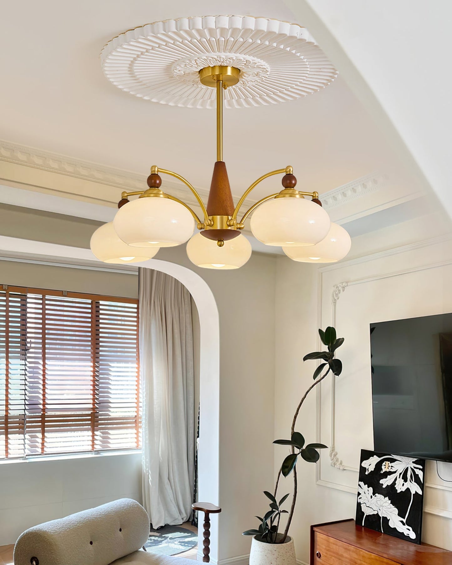 Tillary Wood Chandelier