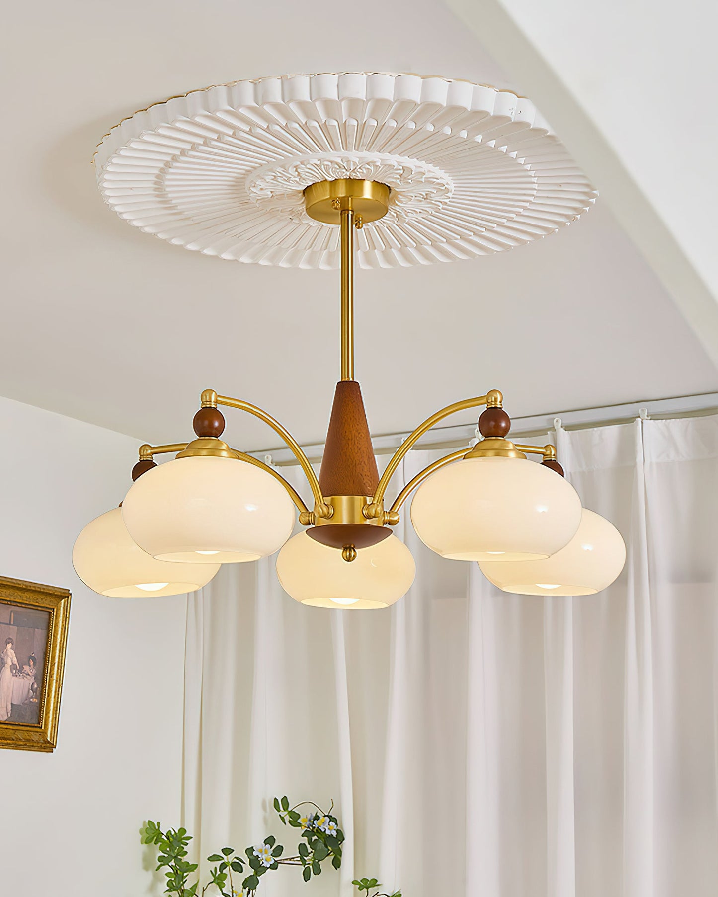 Tillary Wood Chandelier