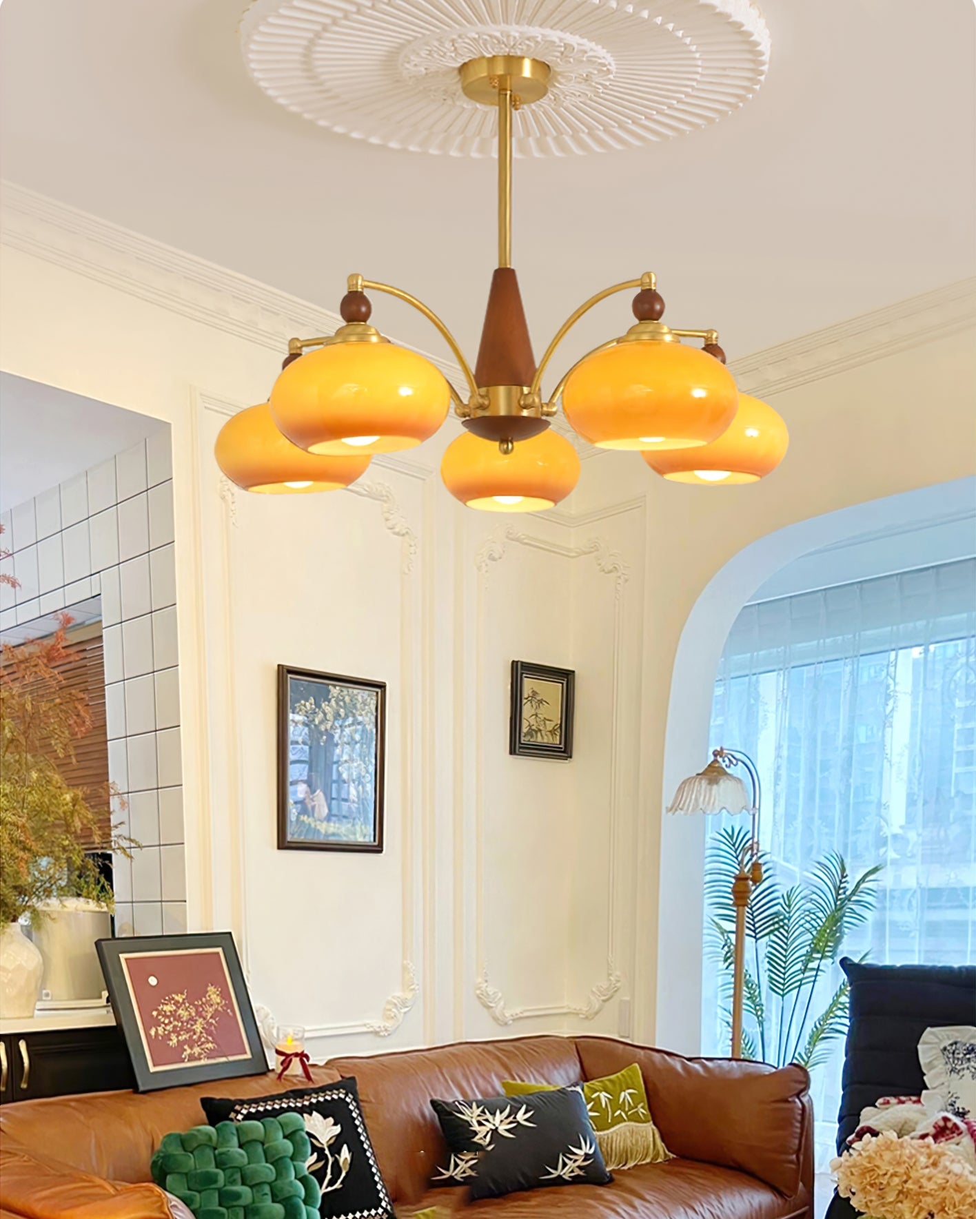 Tillary Wood Chandelier