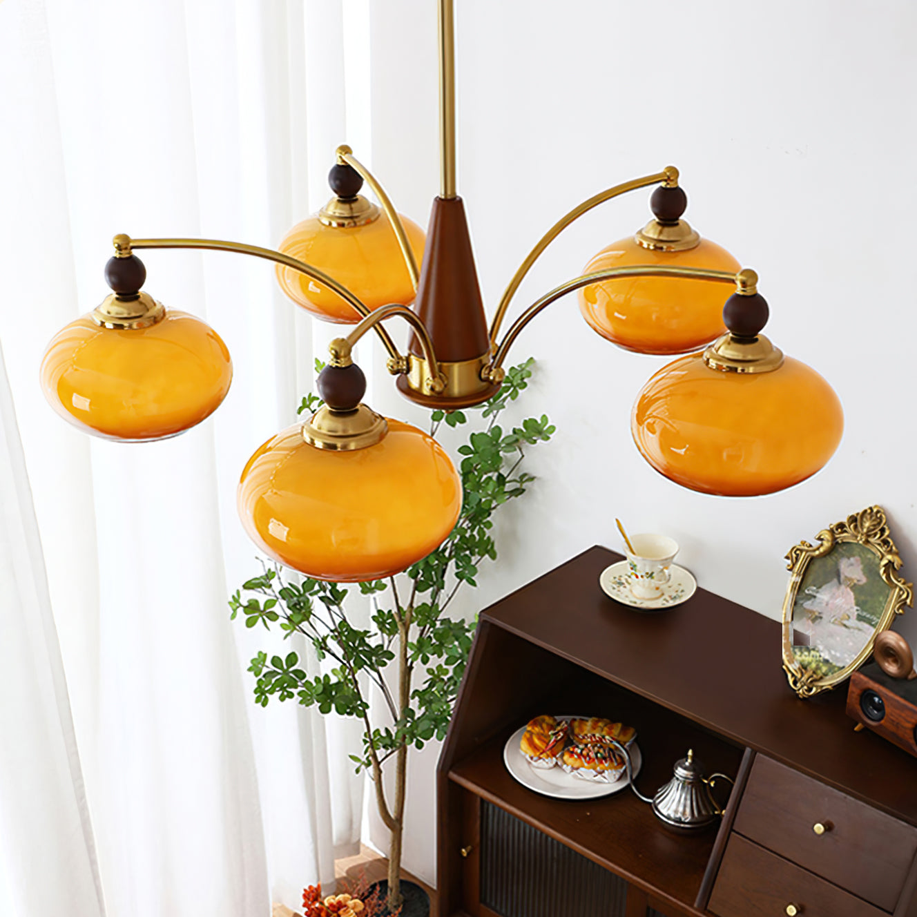 Tillary Wood Chandelier