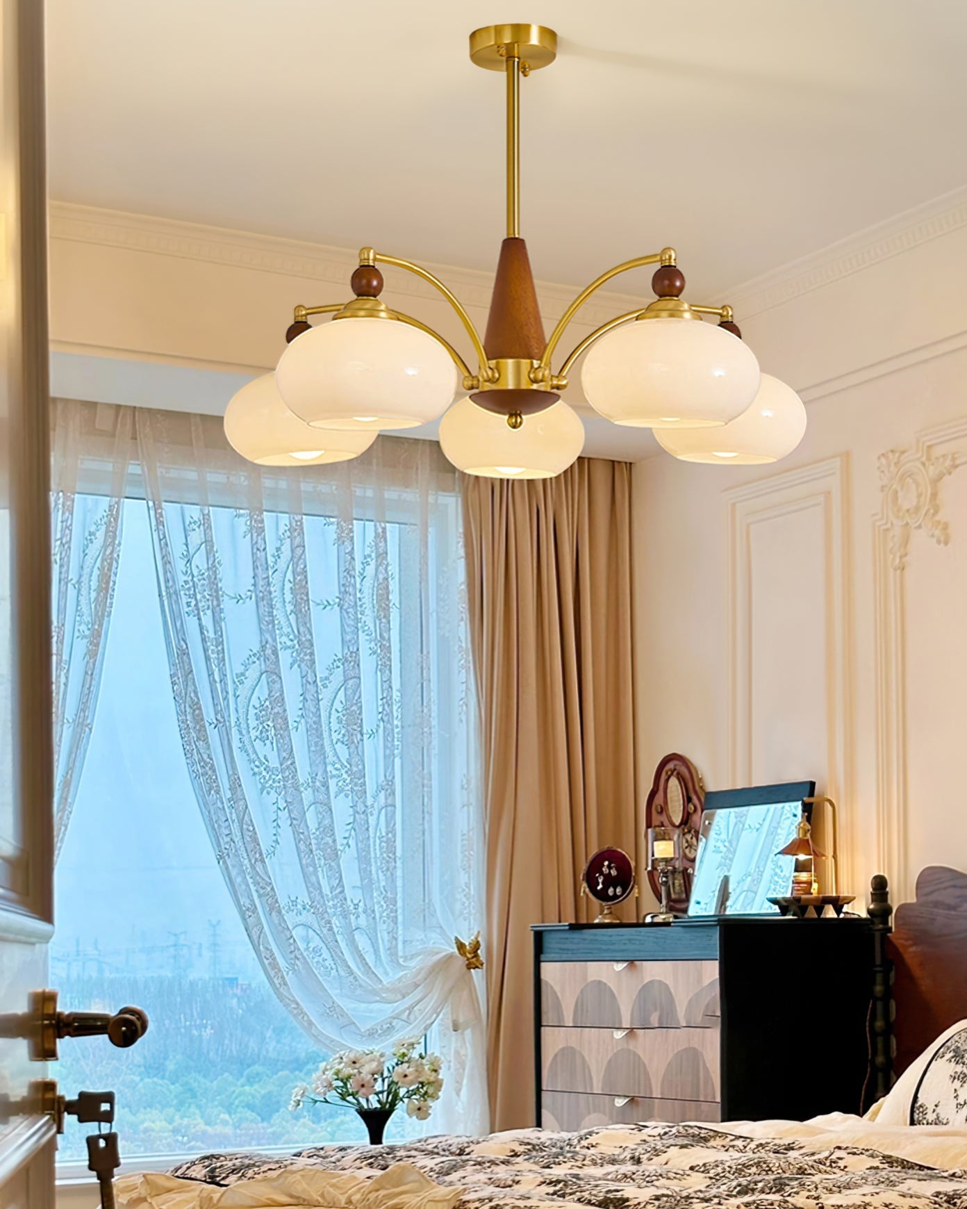 Tillary Wood Chandelier