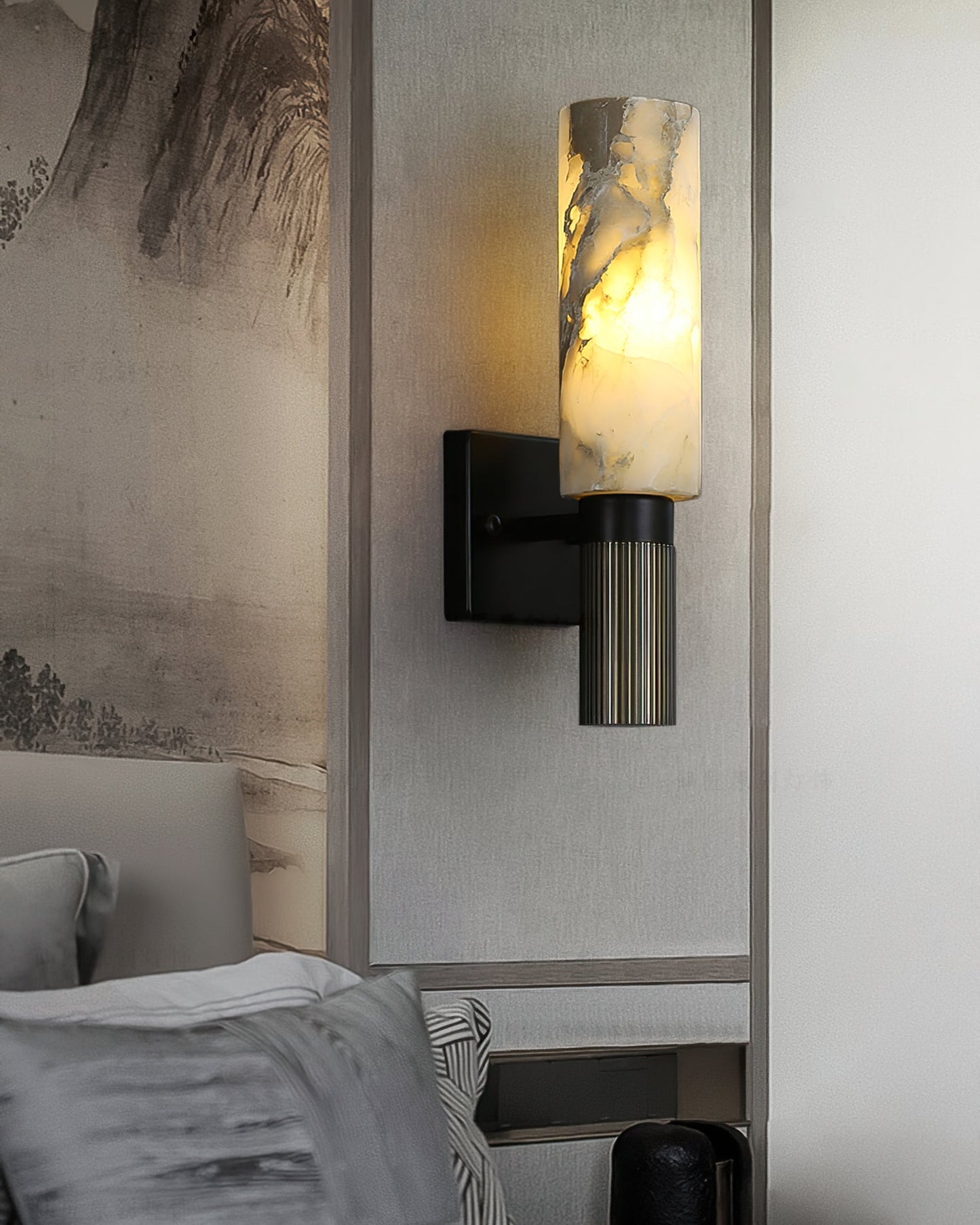 Torch Alabaster Wall Lamp