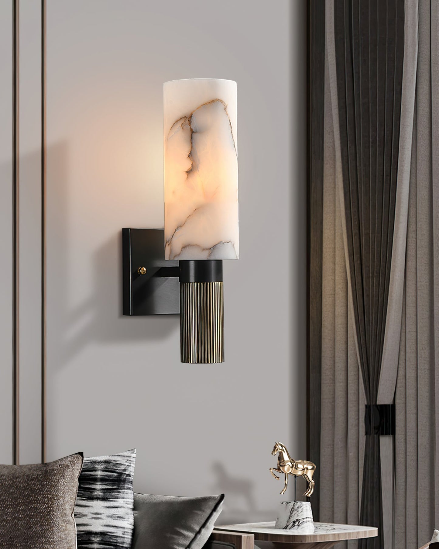 Torch Alabaster Wall Lamp