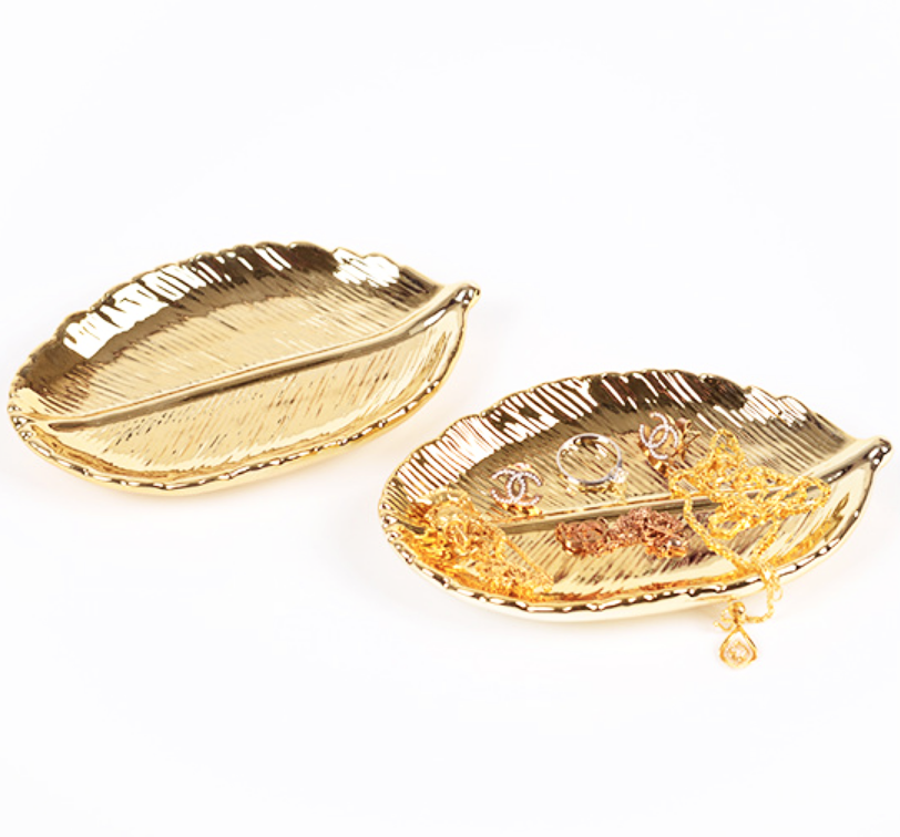 Antique Gold Leaf Tray Organiser - Nordic Side - 