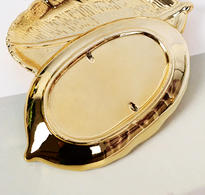 Antique Gold Leaf Tray Organiser - Nordic Side - 