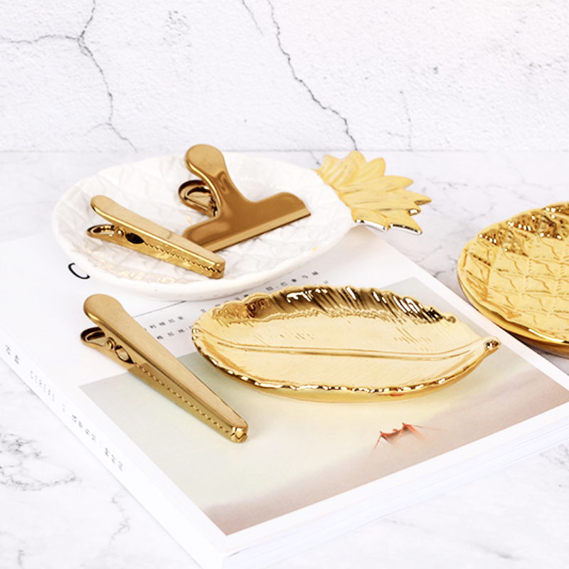 Antique Gold Leaf Tray Organiser - Nordic Side - 