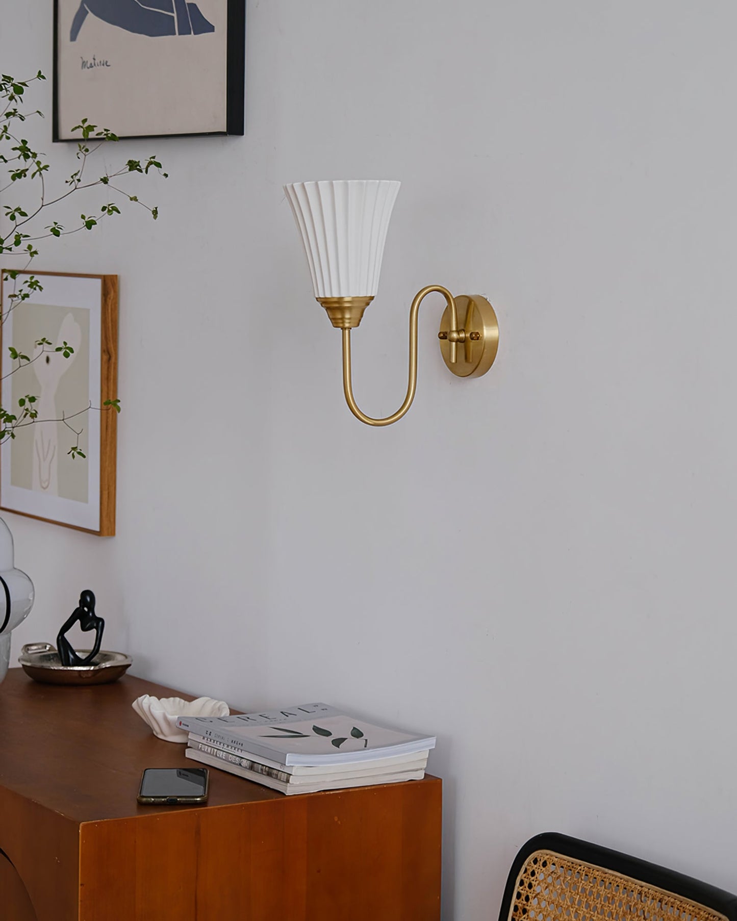 Trumpet Ceramic Wall Light