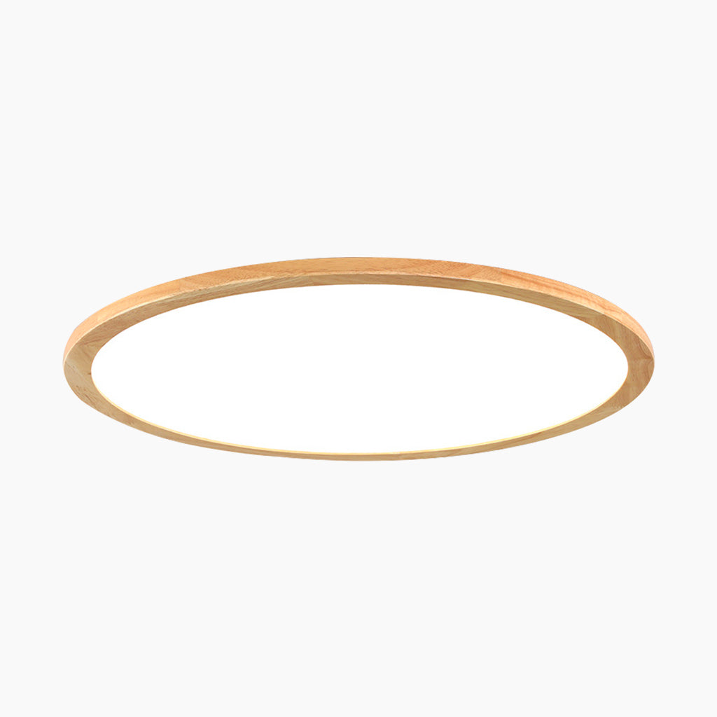 Ceiling Light Flush Mount Wood LED Full Spectrum Ultra Thin