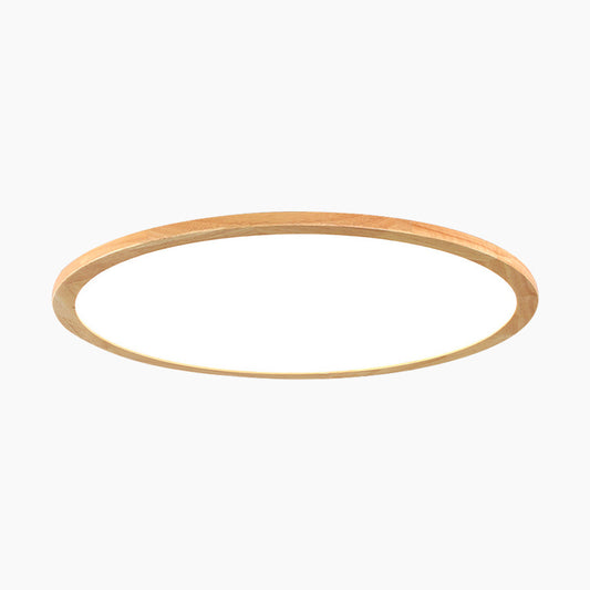 Ceiling Light Flush Mount Wood LED Full Spectrum Ultra Thin