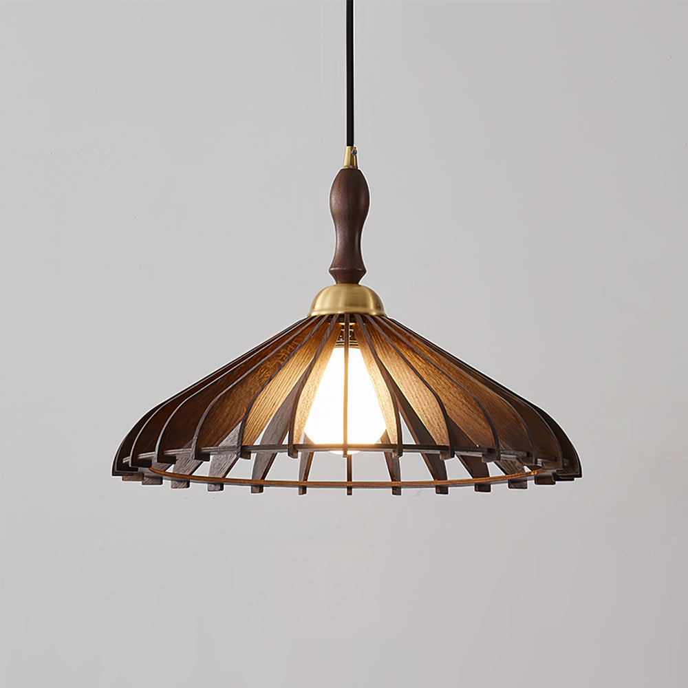 Umbrella Wood Pendant Lamp