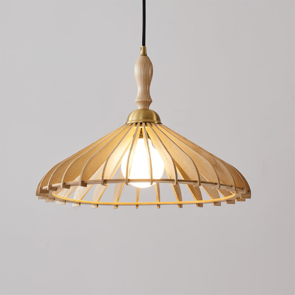 Umbrella Wood Pendant Lamp