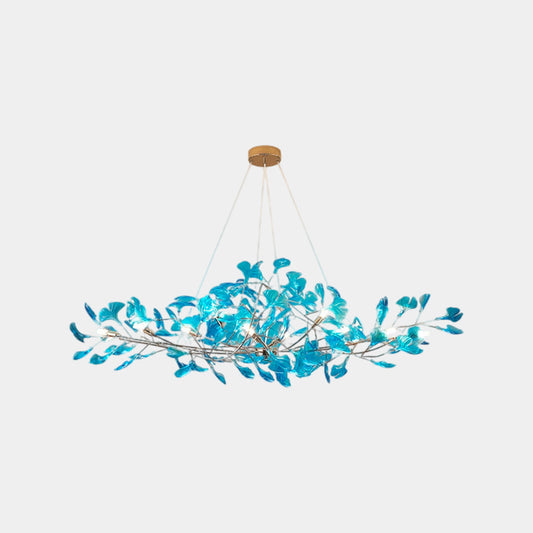 Chandelier Unique Elegant Acrylic Ginkgo Leaves, 3 Colors