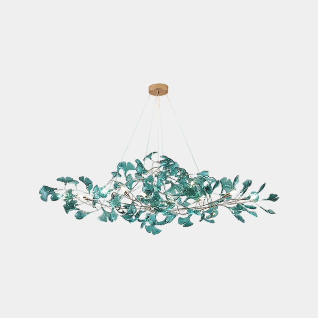 Chandelier Unique Elegant Acrylic Ginkgo Leaves, 3 Colors