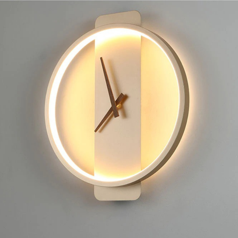 HomeQuill‚Ñ¢ Illuminating LED Wall Clock - Nordic Side - 