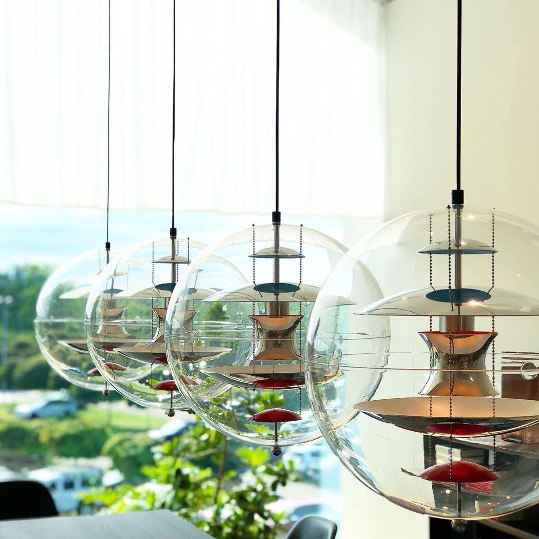 Round Sphere Pendant Light