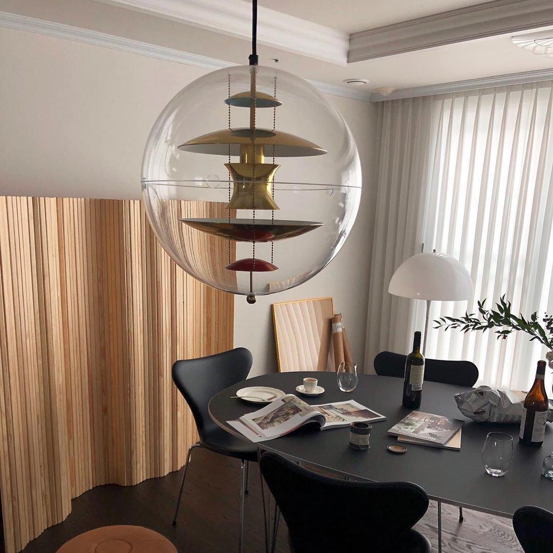 Round Sphere Pendant Light