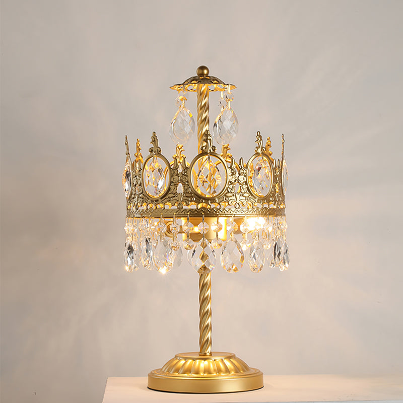 Vintage Crystal Table Lamp