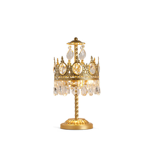 Vintage Crystal Table Lamp